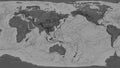 Mariana plate - global map. Patterson Cylindrical. Bilevel