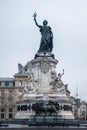 Marianne statue at Republic Square, Paris