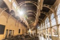 MARIANSKE LAZNE, CZECH REPUBLIC - OCTOBER 28, 2019: Interior of Neo-Baroque Spa Colonade in Marianske Lazne, Czech Royalty Free Stock Photo