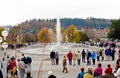 Marianske Lazne singing fountain, Czech Republic Royalty Free Stock Photo