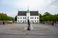 Maribo, Lolland, Denmark - Building of the town hall and square Royalty Free Stock Photo