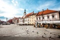 Maribor, the main square. Slovenia. Royalty Free Stock Photo