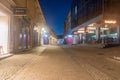 Gosposka street in old town of Maribor at night