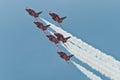 Red Arrows Aerobatic Display Team Royalty Free Stock Photo