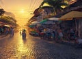 Marica, Rio de Janeiro, Brazil. Generative AI. Royalty Free Stock Photo