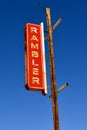 Old Rambler auto sign
