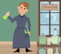 Marie Curie illustration Royalty Free Stock Photo