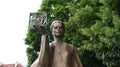 Marie Curie monument Royalty Free Stock Photo