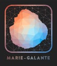 Marie-Galante map design.