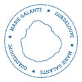 Marie-Galante map sticker.