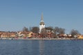 Swedish town Mariefred by lake Malaren, Sweden