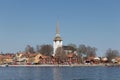 Swedish town Mariefred by lake Malaren, Sweden