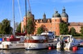 Boats in front of the Grisholm castle