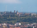 Marienburg fortress above WÃ¼rzburg photographed from a distance