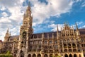 Marienplatz square and Rathaus or New Town Hall in Munich, Bavaria, Germany Royalty Free Stock Photo