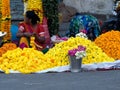 Marigold Flower Seller on Diwali Premorning