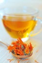 Marigold herbal tea Royalty Free Stock Photo