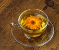 Marigold tea Royalty Free Stock Photo