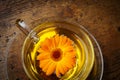 Marigold tea Royalty Free Stock Photo