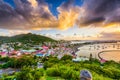 Marigot St. Martin Skyline Royalty Free Stock Photo