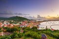 Marigot, St. Martin Town Skyline Royalty Free Stock Photo