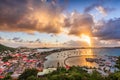 Marigot, St. Martin town skyline in the Caribbean Royalty Free Stock Photo