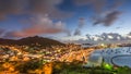 Marigot, St. Martin town skyline in the Caribbean Royalty Free Stock Photo