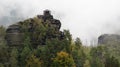 Mariina vyhlidka lookout near Jetrichovice in Ceskosaske Svycarsko Royalty Free Stock Photo