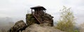 Mariina vyhlidka lookout near Jetrichovice in Ceskosaske Svycarsko national park Royalty Free Stock Photo