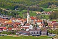 Marija Bistrica church aerial view Royalty Free Stock Photo