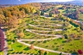 Marija Bistrica sanctuary Golgota hill aerial view