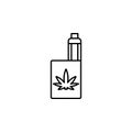 marijuana, icon. Simple thin line, outline of Marijuana icons for UI and UX, website or mobile application