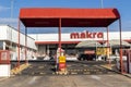 Makro sign at branch. Makro is an international brand of Warehouse clubs Royalty Free Stock Photo