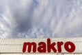 Makro sign at branch. Makro is an international brand of Warehouse clubs Royalty Free Stock Photo