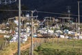 Truck in an area for the disposal of rubble in the district of Avenca, municipality of Marilia Royalty Free Stock Photo