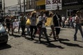 ndigenous peoples and members of social movements staged an act against PL 490, the Marco Temporal law