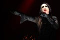 Marilyn Manson during the concert Royalty Free Stock Photo