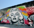 Marilyn Monroe Graffiti Royalty Free Stock Photo