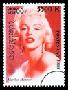Marilyn Monroe Postage Stamp Royalty Free Stock Photo