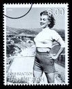 Marilyn Monroe Postage Stamp Royalty Free Stock Photo