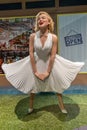 Marilyn Monroe's wax figure displayed at Red Carpet 2 in I-City Shah Alam. Royalty Free Stock Photo