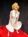 Marilyn Monroe wax statue in Madame Tussauds museum Royalty Free Stock Photo