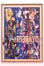 Marilyn - painting by the Italian artist Mimmo Rotella Royalty Free Stock Photo
