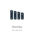 Marimba icon vector. Trendy flat marimba icon from music collection isolated on white background. Vector illustration can be used