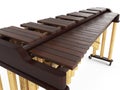 Marimba on white 3d rendering