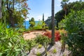 Marimurtra botanical garden at Blanes near Barcelona, Spain Royalty Free Stock Photo