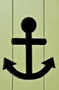 Marin anchor on a door