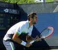 Marin cilic prepares to receive serve