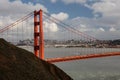 Marin Headlands, Golden Gate Bridge, and San Francisco Royalty Free Stock Photo