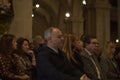 Marin, Spain. Feb 17 th 2023. Commemorative funeral for the victims of the shipwreck of the Galician fishing boat.